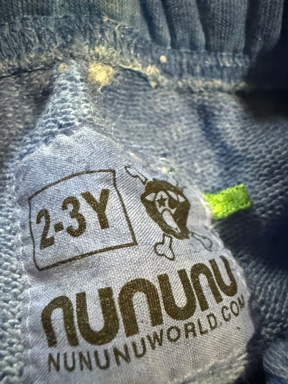 Nununu Kids Blue Jogger Bottoms - Sweatpants with pockets -Size 2-3Y - Picture 8 of 9